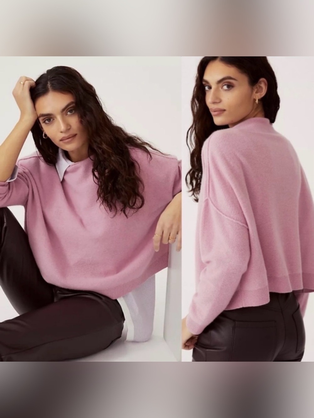 Anthropologie Pilcro The Alani Cashmere Mock-neck Sweater Small